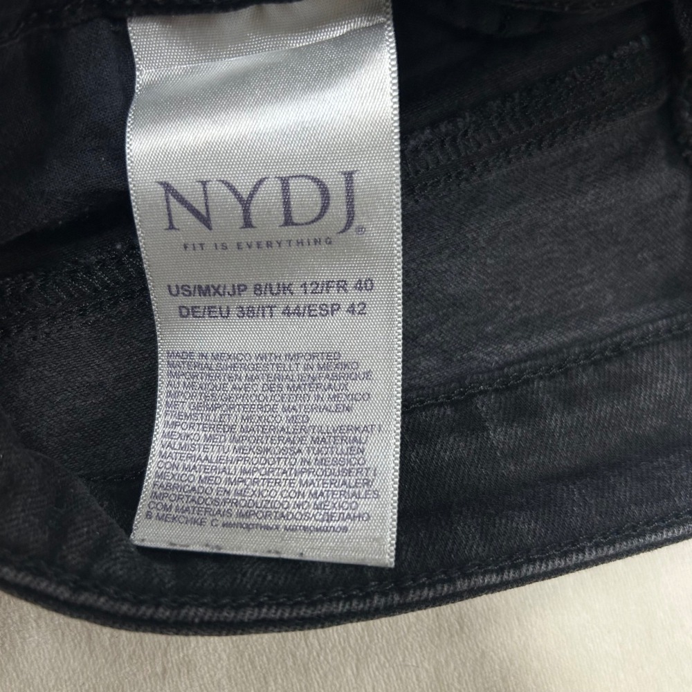 NYDJ Alina Legging Black Jeans Lift Tuck Technology Womens Size 8 - Picture 4 of 11